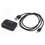 AKPB0 Splitter; HDMI 2.1; 4K,8K; black; Input: HDMI socket,USB C socket DS3X0_rxxEm9g1efwEsrdiOi6GMe-fOMeh50A54U5gQ