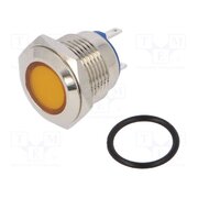 IND16-24Y-C Indicator: LED; flat; yellow; 24VDC; 24VAC; Ø16mm; connectors; brass -5Fg83so5DRzoHJcL1xN-nTSiTWtG0UYLdzveGgS0Ok