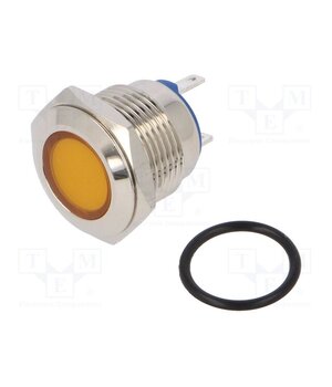 IND16-24Y-C Indicator: LED; flat; yellow; 24VDC; 24VAC; Ø16mm; connectors; brass -5Fg83so5DRzoHJcL1xN-nTSiTWtG0UYLdzveGgS0Ok