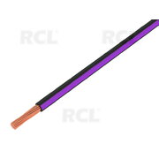 Wire stranded  Cu 0.5mm², black-violet, PVC, 300/500V,  Class:5