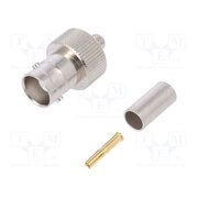 J01001A1265 Connector: BNC; plug; female; straight; 50Ω; crimped; for cable xSoK-t9_Gy1I3iF1a5snr-RRkCrD6iS5dDvM6vbr2dc