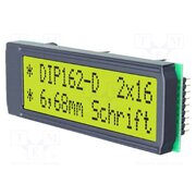 EA DIP162-DHNLED Display: LCD; alphanumeric; STN Positive; 16x2; 68x26.8mm; LED atijbMFVKbLTGNI-6qBY9YQlYtAuZDn0VoEB8rFaj2Y