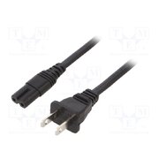 6010.5278 Cable; NISPT-2; 2x18AWG; IEC C7 female,NEMA 1-15 (A) plug; PVC UmYduaAZWRmuxn6TJoXztyfDASUeJ32ynf4XsXgb_DY