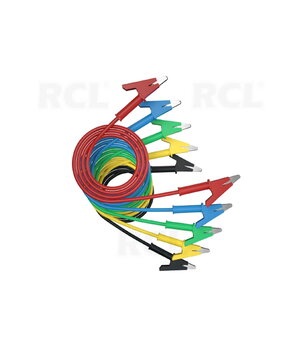 Mērīšanas kabeļu komplekts ar skavām, silikona izolācija, 1 m, 5 gab.

 CLA245.jpg
