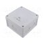 40640001 Enclosure: junction box; X: 127mm; Y: 127mm; Z: 75mm; polycarbonate LHsAuxCy5mMDMeSzEysr62V4sAMAb7Yfgk7PoHtzbX0