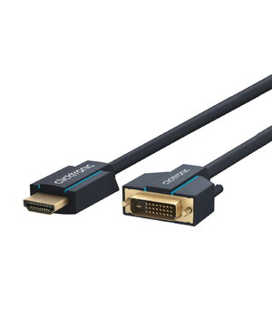HDMI (K) <-> DVI-D (K) kabelis, WQXGA/60 Hz, 4K/60 Hz, 4,95 Gbit/s, 2 m, Clicktronic

 CKA645C_2.jpg