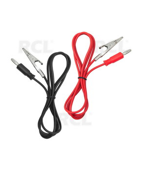 Mēģinājuma vadi D=4 mm ar banānu spraudni (M) / ar klipsi / sarkans+melns

 CLA242.jpg