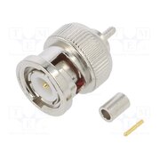 112516 Connector: BNC; plug; male; straight; 50Ω; crimped; for cable; POM 0dM_jbypGG34FjJdBPc-sTZk-gMDMVpfDb46ixnAADE