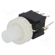 PB61304AL-3 Switch: keypad; Pos: 2; DPDT; 0.1A/30VDC; colourless; LED; green; THT T0nlrPFfVzHaOhtNkm6cy29pT6bdpnYNLsQEJg1XWhE