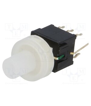PB61304AL-3 Switch: keypad; Pos: 2; DPDT; 0.1A/30VDC; colourless; LED; green; THT T0nlrPFfVzHaOhtNkm6cy29pT6bdpnYNLsQEJg1XWhE