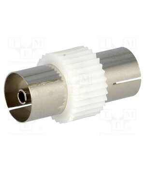 11536 Coupler; straight; coaxial 9.5mm socket,both sides 2rNfKhsJji65msrbvnlEUmd5-7rtS_T8tR0Qmohu2tc