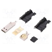 2013798-1 Connector: USB A; plug; for cable; soldering; PIN: 4; straight 1PXto8SxdCGHXHNG2TulnDCravnEYDpIpR0AdZCcd6k