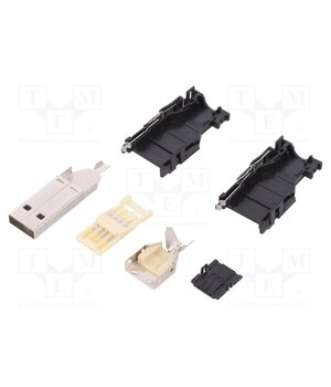 2013798-1 Connector: USB A; plug; for cable; soldering; PIN: 4; straight 1PXto8SxdCGHXHNG2TulnDCravnEYDpIpR0AdZCcd6k