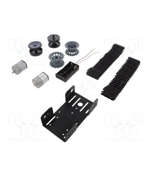 ROB0153 Tracked chassis; black; 193x163x60mm; 6÷12VDC; Mot.qty: 2 9DDOVDjHpWIu2pbzPjNS5Fk6W_YwdDKauJ-CX6bCE1w