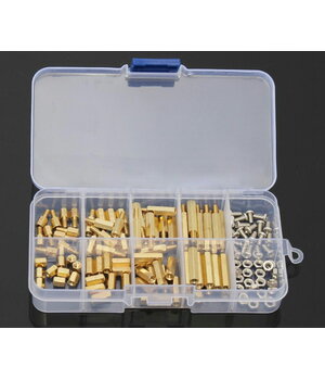 Misiņa distancējošo elementu komplekts, M2,5 vīriešu-sieviešu

 IISTR25+1.jpg