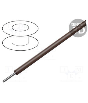 2854/1 BR005 Wire; HookUp Wire; 24AWG; wire; Cu; PTFE; brown; 600V; 30.5m; 100ft xwmLLtret0ZQbvjBZKDq8jm3OHmEtMpc--kiLX0zAlc
