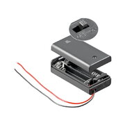 BATTERY HOLDER-ENCLOSURE for  2x AA / 2x R6  Battery with Switch