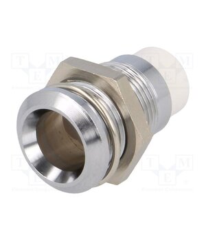 SMB1 129 LED holder; 8mm; chromium; metal; concave; with plastic plug i6I2-FMqvKwdckTSn0Pw67Wzslx8aimqX_M68RE3rB4