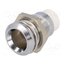 SMB1 129 LED holder; 8mm; chromium; metal; concave; with plastic plug i6I2-FMqvKwdckTSn0Pw67Wzslx8aimqX_M68RE3rB4