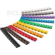 ŽYMEKLIS LAIDUI iki 4mm 10 juostelių, skirtingų spalvų, su skaičiais 0-9