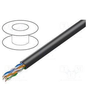 7965PE.00100 Wire; U/UTP; 4x2x23AWG; 6; wire; Cu; outdoor; Insulation: PE; black Ye7A9GbgiFFgWUAmuo6EWI-E3SjS6TzVufIhBoaO0x0