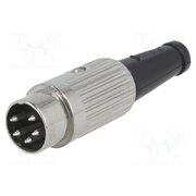 610-0510 Connector: DIN; plug; male; PIN: 5; 240°; straight; for cable; 34V; 2A _bm-4iKKLSmaHHcUQnvl73ouLZWsCFn6faDBFGCo4PU