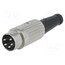 610-0510 Connector: DIN; plug; male; PIN: 5; 240°; straight; for cable; 34V; 2A _bm-4iKKLSmaHHcUQnvl73ouLZWsCFn6faDBFGCo4PU
