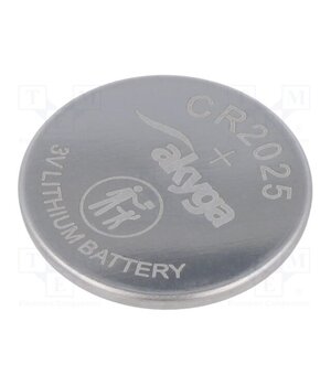AKY1074 Battery: lithium; CR2025,coin; 3V; 150mAh; non-rechargeable g11HD3mak-8-fnKjPeO5xzWCJknrJIN_I63ZD0uE8qE