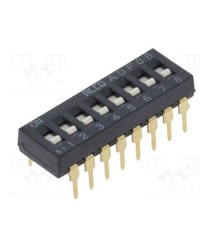 1-1825002-4 Switch: DIP-SWITCH; Poles number: 8; ON-OFF; -0.025A/24VDC; Pos: 2 WHqpvG1VA7rokAyyOkhoYAiaQlBb4raP9sL07I1MQRg