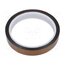 051-0009 Tape: high temperature resistant; Thk: 0.07mm; 50%; amber; W: 15mm QI2fw_rXwqTTHxc9zZrSWe2sDPE6FjhYfgB7bKAycbs