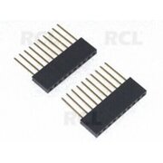 CONECTOR 1x 10pin 2.54mm, 10mm
