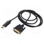 CL-122 Cable; DisplayPort plug,DVI-D (24+1) plug; Full HD 1080p; black W0gvrIhGptR66BccNACkNr1oLzCdcxCLGMgXZlGd-6U