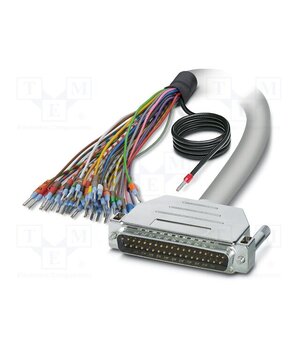 2926580 Cable; D-Sub 37pin plug,cables; PVC; Len: 1m; grey; Core: Cu; IP54 OKqFYkEhhU01spSzsliMzVvnFjWZiLRKxsnJa5W6wRY