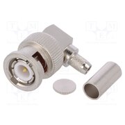 J01000A1257 Connector: BNC; plug; male; angled 90°; 50Ω; soldering,crimped iS3uWApWBn0TiRRTxA7JLGaqry1zeb7RdMD99hDhMZU
