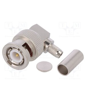 J01000A1257 Connector: BNC; plug; male; angled 90°; 50Ω; soldering,crimped iS3uWApWBn0TiRRTxA7JLGaqry1zeb7RdMD99hDhMZU
