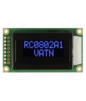 RC0802A1-LLB-JWVE Display: LCD; alphanumeric; VA Negative; 8x2; 58x32x13.2mm; LED AeN7DQXITZaHL8nlnloMspI17aodFp1tqUgf2COr8rY