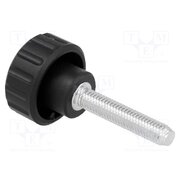 6551 Knob; Ø: 20mm; Ext.thread: M5; 25mm; H: 16mm; polyamide; knurled 9QE8DbV2N-f5Dn00o5lHjRj0aNXvBj790ReB7TFuC98