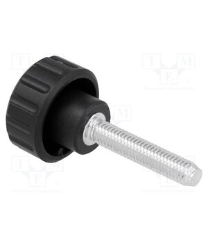 6551 Knob; Ø: 20mm; Ext.thread: M5; 25mm; H: 16mm; polyamide; knurled 9QE8DbV2N-f5Dn00o5lHjRj0aNXvBj790ReB7TFuC98