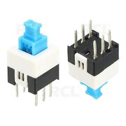 PUSH BUTTON SWITCH ON-(OFF) 0,1 A / 30 VDC 7 x 7 mm l = 2 x 3 mm

 CPR095.jpg