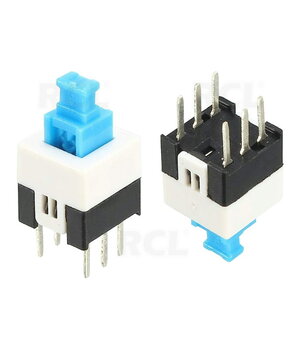 PUSH BUTTON SWITCH ON-(OFF) 0,1 A / 30 VDC 7 x 7 mm l = 2 x 3 mm

 CPR095.jpg
