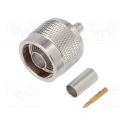 172214 Connector: N; plug; male; straight; 50Ω; crimped; for cable; PTFE vjtBLeS8zDTLFN01PbjfxI00g--Ikvvt3xTUd1niewE