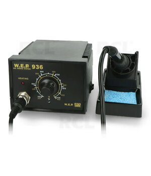 Lodēšanas stacija WEP936 40 W 200–480 °C, ātra uzsildīšana, ESD

 ILITK936W.jpg