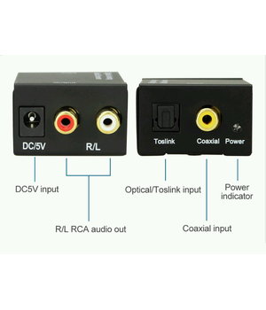 Digitālais-analogais audio pārveidotājs, koaksiālais un Toslink

 AGVK02+2.jpg