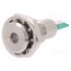 DX0505/GN/12 Indicator: LED; flat; green; 12VDC; Ø12.1mm; IP67; DX0505 XVF4HbLgDXSzFRxCl-CGphR83mYQzIl6mpQNTyQMrhw