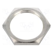 2725 Nut; M25; brass; 30mm; Thread: metric; Pitch: 1.5; nickel cjvIeNa6G8pjwsJifBA3ptFsPXkNfqkkC6yVHldD3Z8