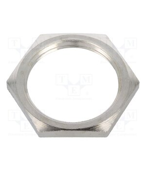2725 Nut; M25; brass; 30mm; Thread: metric; Pitch: 1.5; nickel cjvIeNa6G8pjwsJifBA3ptFsPXkNfqkkC6yVHldD3Z8