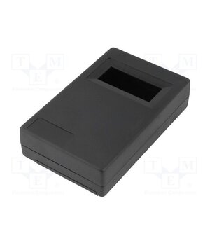 KM-33C BK Enclosure: for devices with displays; X: 73.5mm; Y: 117.5mm; ABS vsP5cjd-lhDmF5sIpeK170nj5I1CcFTW2vAy6-DBz60