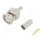 031-320-RFX Connector: BNC; plug; male; straight; 50Ω; crimped; for cable; POM BAF6_CMvf-zE--EthK4g8qq_a85pp9Zgs52o5g7uogs