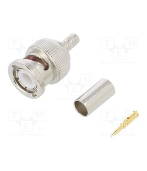 031-320-RFX Connector: BNC; plug; male; straight; 50Ω; crimped; for cable; POM BAF6_CMvf-zE--EthK4g8qq_a85pp9Zgs52o5g7uogs