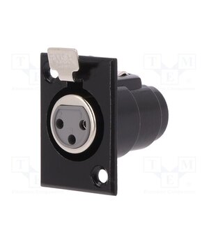 FC6101 Connector: XLR; socket; female; PIN: 3; with push button; soldering jRX25da8LO4JDMS_7C0kR6cKOrhPi1QrWmm2u63uxpg